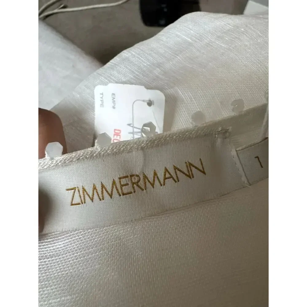 Zimmernann DAWNING V-NECK BEADED BLOUSE AU1/US6/UK10/FR38/ IT 42